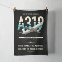 Thumbnail for Airbus A319ceo design on black towel