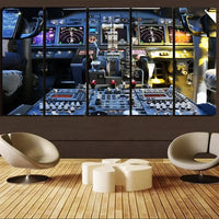Thumbnail for Boeing 737 Cockpit canvas - 5 Pieces