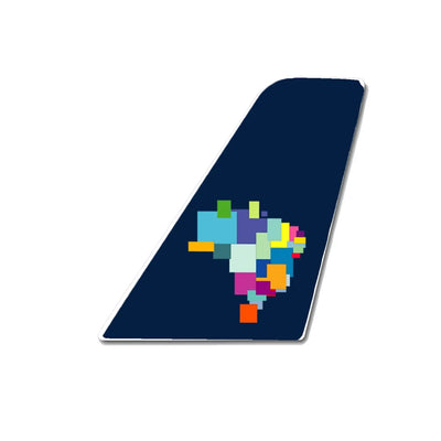 Azul Brazilian Airlines aviation design tail sticker in weather-resistant vinyl.