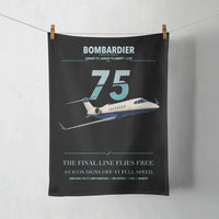 Thumbnail for Bombardier Learjet 75 Liberty design on black towel