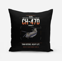 Thumbnail for Boeing CH-47D design on black pillow