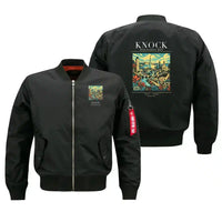 Thumbnail for KNOCK - Poster - Bomber Jacket - Black