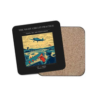 Thumbnail for The Night Circuit Practice - Designed Coasters design on black 1-piece