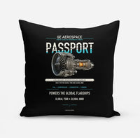 Thumbnail for PASSPORT design on black pillow