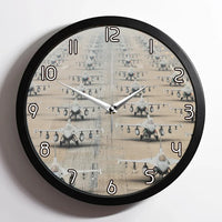 Thumbnail for Military Jets aviation design on premium wood and metal wall clock.