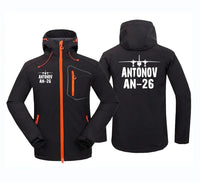 Thumbnail for Antonov AN-26 & Plane aviation design printed on warm polar fleece polar fleece jacket.