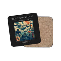 Thumbnail for The Fog Horn Duet - Designed Coasters design on black 1-piece