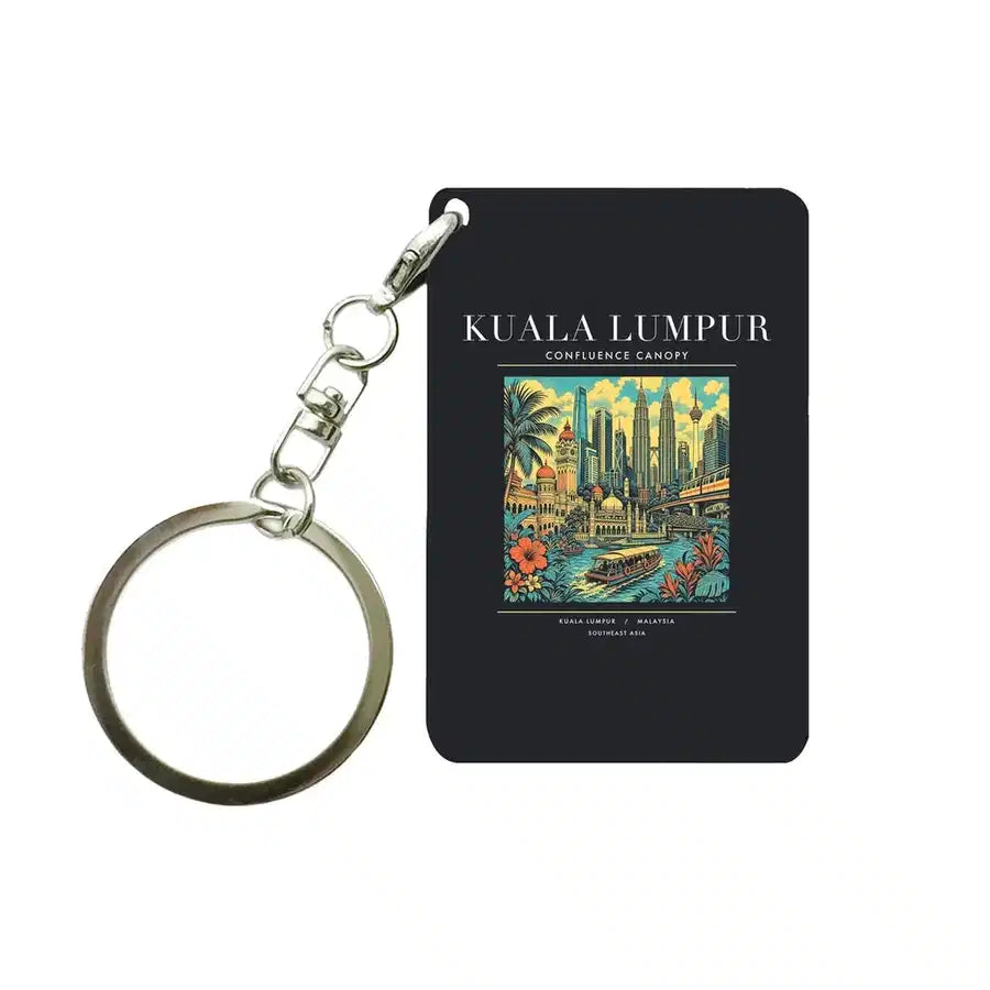 KUALA LUMPUR - Poster - Key Chain - Black