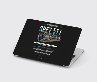 SPEY 511 design on black MacBook case