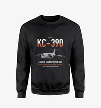 Thumbnail for Embraer KC-390 Millennium design on black sweatshirt