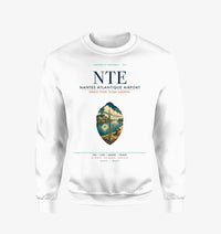 Thumbnail for Nantes Atlantique Airport (NTE) design on white sweatshirt