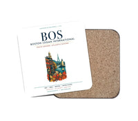 Thumbnail for Boston Logan International Airport (BOS) design on white 1 piece coaster