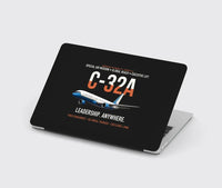 Thumbnail for C-32A Air Force Two Global Reach design on black MacBook case