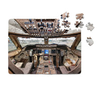 Thumbnail for Boeing 747 Cockpit aviation design puzzle, premium cardboard.