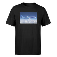 Thumbnail for Boeing 787 Dreamliner aviation design printed on soft cotton image-print T-shirt.