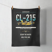 Thumbnail for Canadair CL-215 design on black towel
