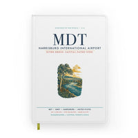 Thumbnail for Harrisburg International Airport (MDT) design on white notebook