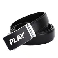 Thumbnail for Play Airlines aviation print men's belt, leather.