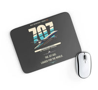 Thumbnail for Boeing 707-320C design on black rectangle mouse pad