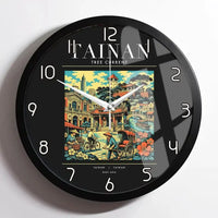 Thumbnail for TAINAN - Poster - Wall Clock Framed - Black