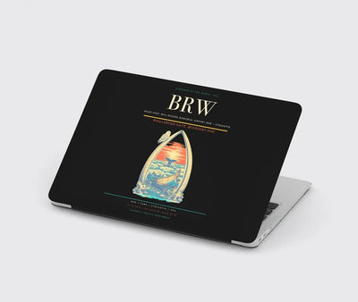 Wiley Post–Will Rogers Memorial Airport (BRW) design on black MacBook case