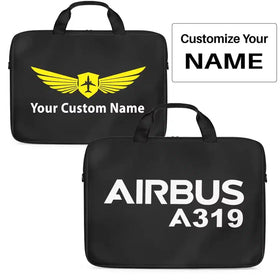 Airbus A319 & Text Laptop & Tablet Cases
