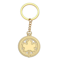 Thumbnail for Air Canada aviation hollow key chain in polished alloy.