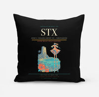 Thumbnail for Henry E. Rohlsen Airport (STX) design on black pillow