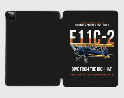 F11C-2 Goshawk Dive from the High Hat design on black ipad tablet case