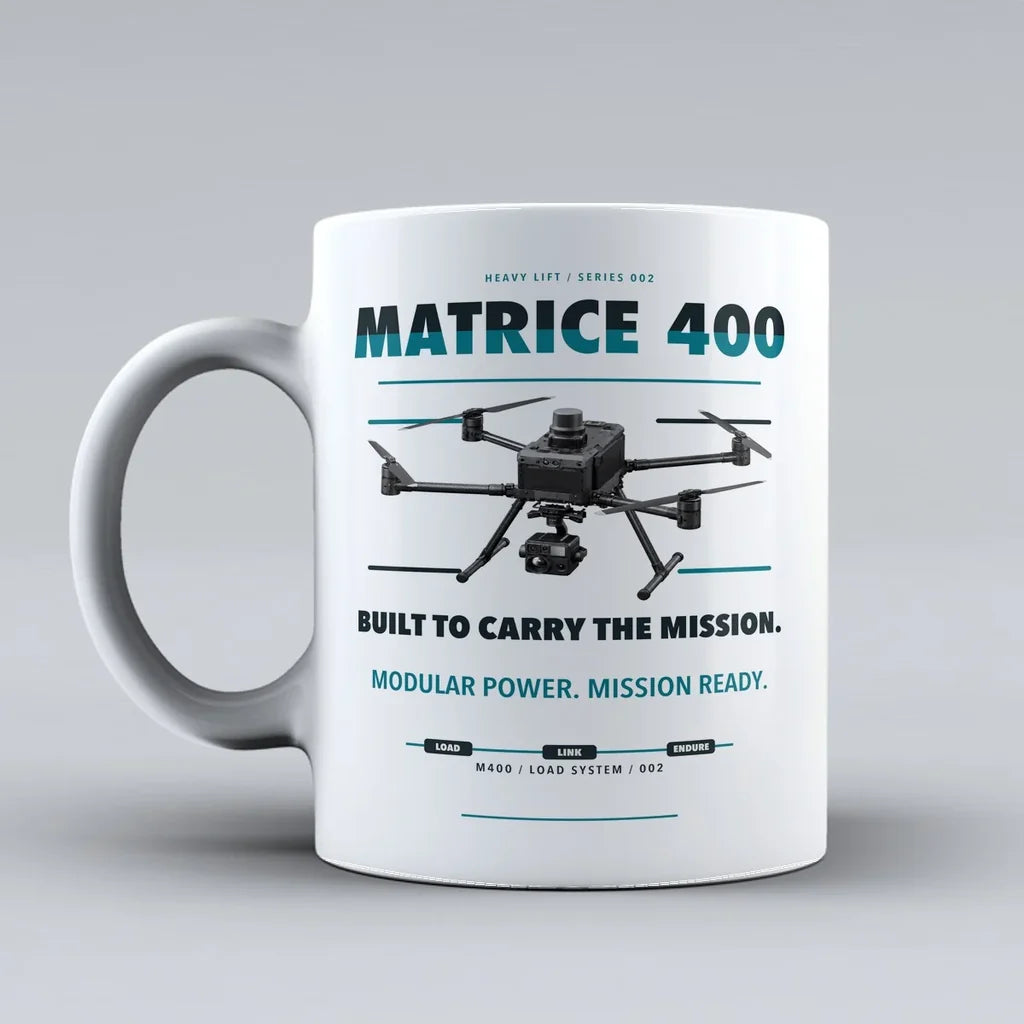 Matrice 400 Mug design on white dji