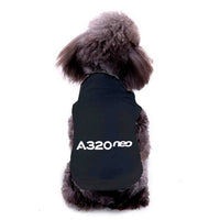 Thumbnail for Pet vest with A320neo & Text Dog Pet aviation design, quilted insulated panel.