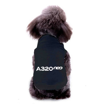 Pet vest with A320neo & Text Dog Pet aviation design, quilted insulated panel.