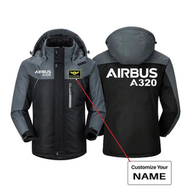 Airbus A320 & Text Thick Winter Jackets