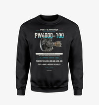 Thumbnail for PW4000-100 design on black sweatshirt