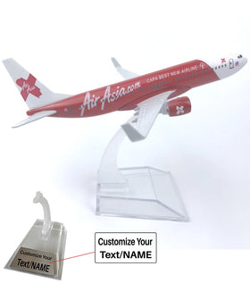 AirAsia Boeing 737 Airplane Model (16CM)