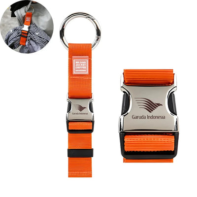 Garuda Indonesia Airlines Portable Luggage Strap Jacket aviation design printed on padded grip with adjustable strap luggage.