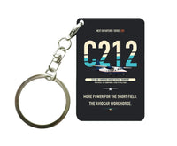 Thumbnail for CASA C-212-200 Aviocar Key Chain design on black key chain