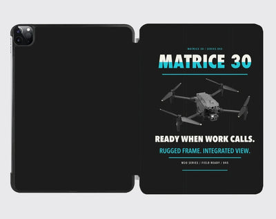 DJI Matrice 30 design on black ipad tablet case