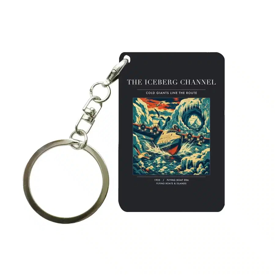 VINTAGE G4276 - The Iceberg Channel - Designed Key Chain design on black