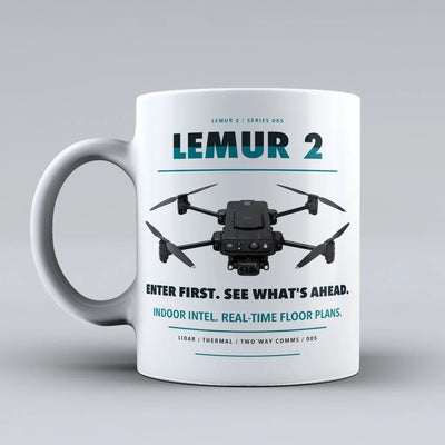 LEMUR 2 Mug design on white brinc