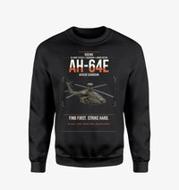 Thumbnail for Boeing AH-64E Apache Guardian design on black sweatshirt