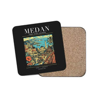 Thumbnail for MEDAN - Poster - Coaster - Black