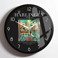Thumbnail for HARLINGEN - Poster - Wall Clock Framed - Black