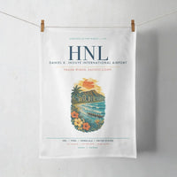 Thumbnail for Honolulu Daniel K. Inouye International Airport (HNL) design on white towel
