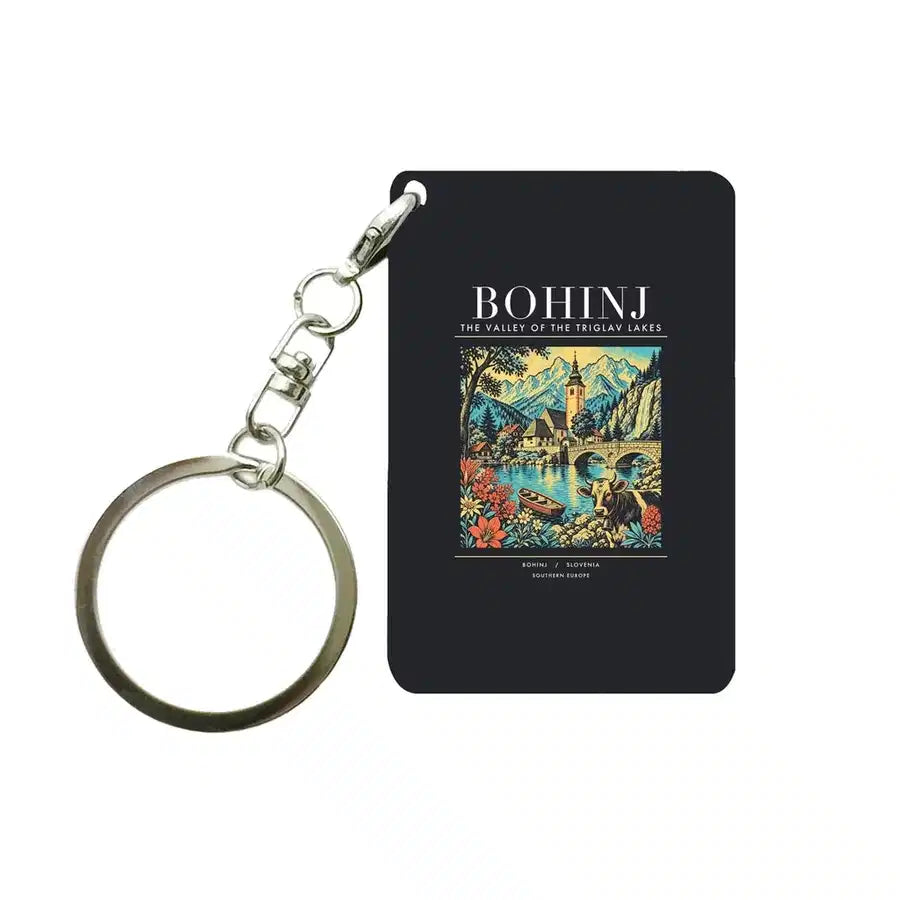 BOHINJ - Poster - Key Chain - Black