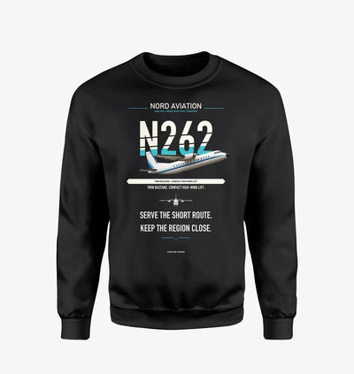 Nord 262A design on black sweatshirt