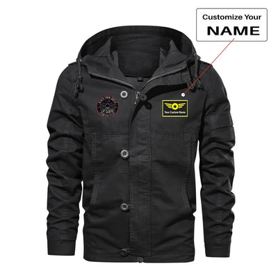 Fighter Jet 16 - Death From Above aviation design printed on heavy cotton shell with classic fit cotton jacket.