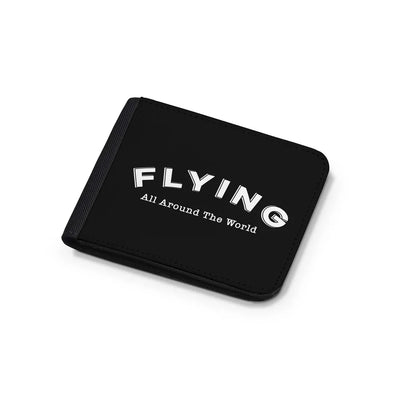 Flying All Around The World aviation wallet in leather.