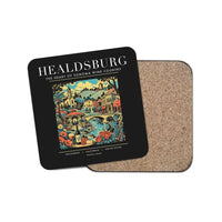 Thumbnail for HEALDSBURG - Poster - Coaster - Black