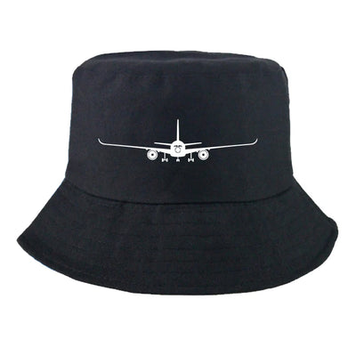 Airbus A350 Silhouette Summer aviation embroidery on breathable cotton summer hat.
